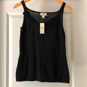 NWT Ann Taylor LOFT black tank
